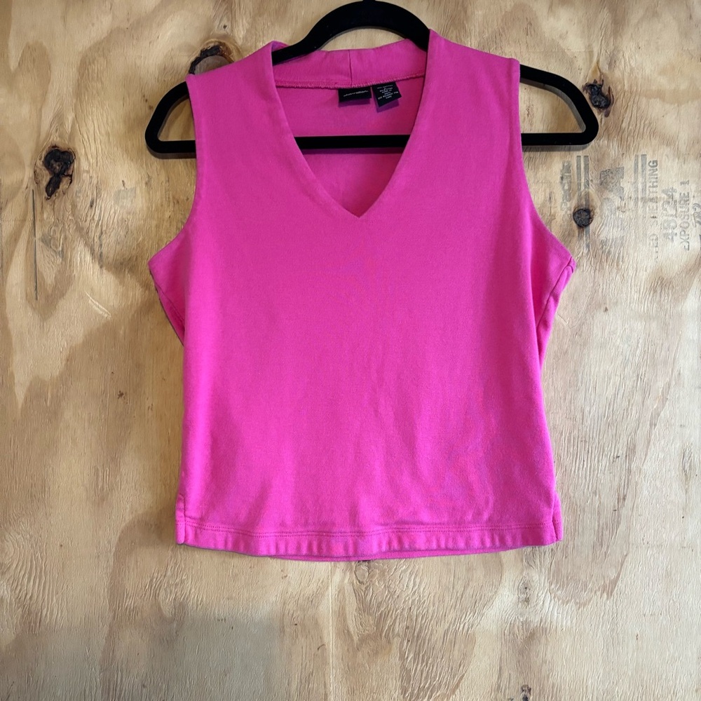 Vintage Xhilaration Pink 100% Cotton Tank Top Sz L
